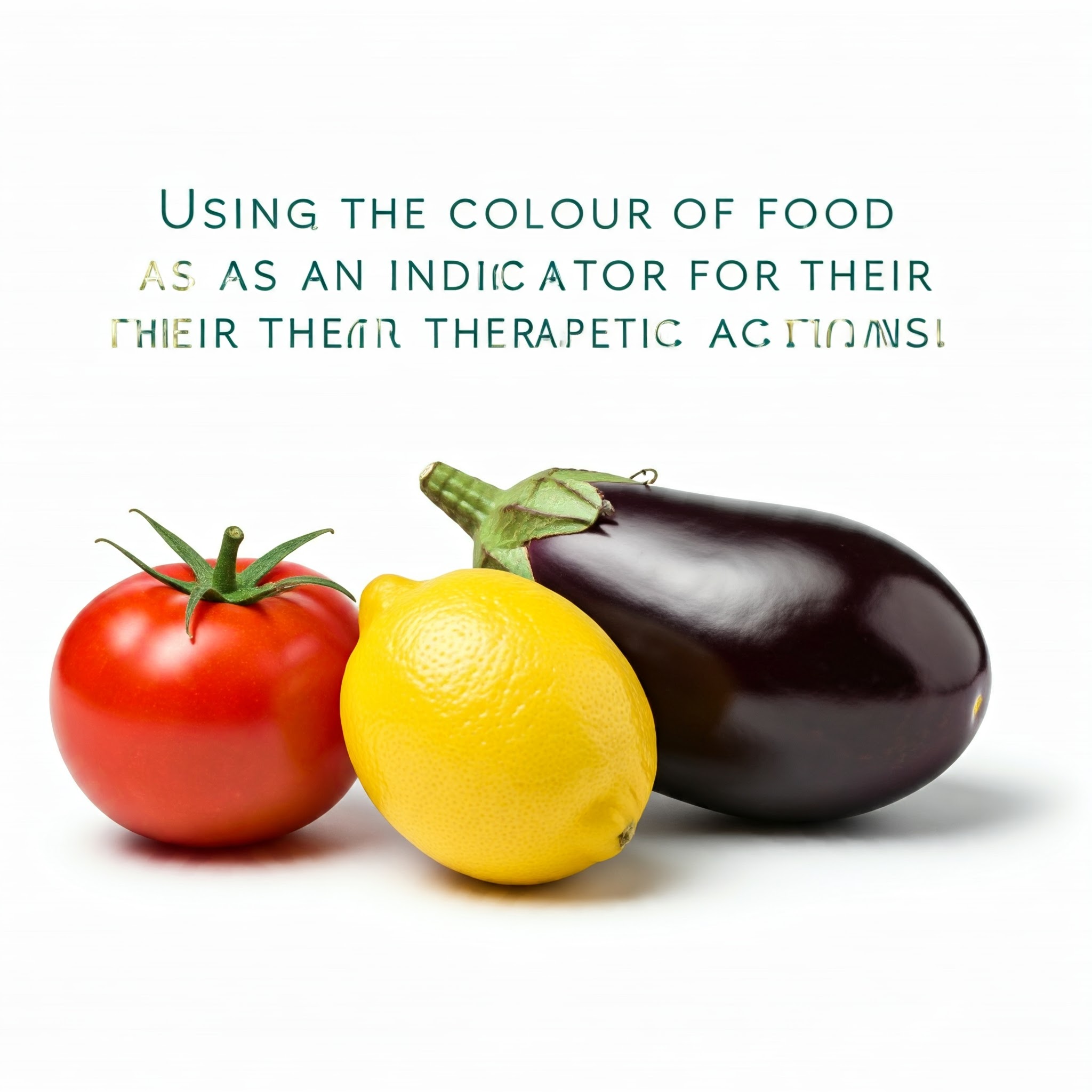 Using The Color of Food as an Indicator for Their Therapeutic Actions