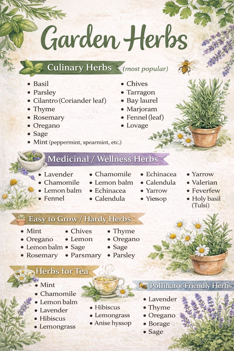 Garden And Medical Herbs