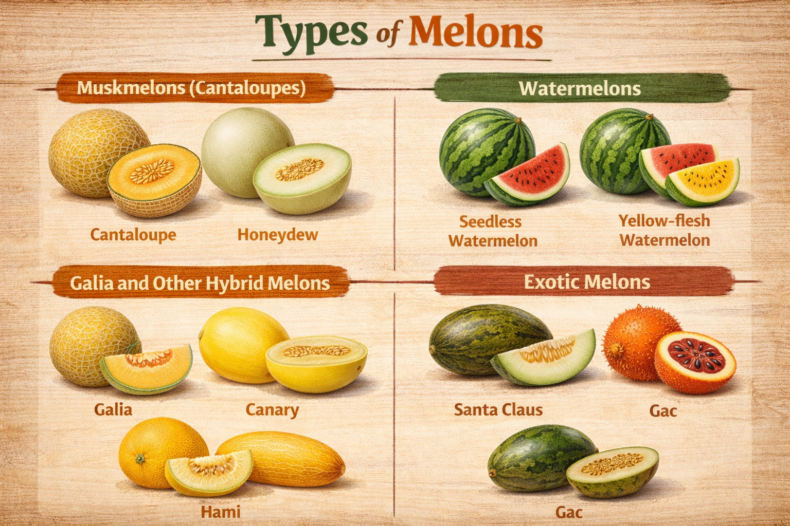 Types of Melons